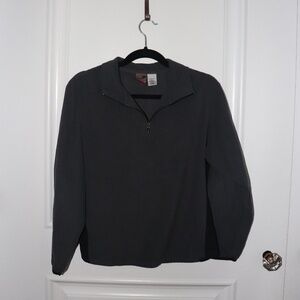 Charcoal Fleece Pullover | Warm Outdoor Quarter-Zip